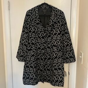 Nine West Black and White Embroidered jacket